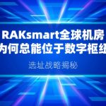选址战略揭秘:RAKsmart全球机房为何总能位于数字枢纽