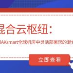 混合云枢纽：在RAKsmart全球机房中灵活部署您的混合架构