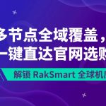 解锁 RakSmart 全球机房|多节点全域覆盖,一键直达官网选购